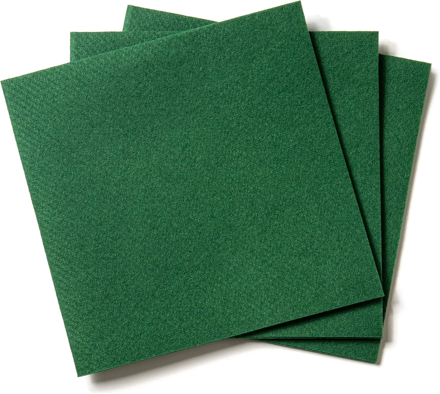 Paper Cocktail Napkins - Linen-Like Disposable Beverage Bar Napkins 4.75" X 4.75" - Bulk Square Napkins - Ideal for Party or Wedding (Green -100 Count)